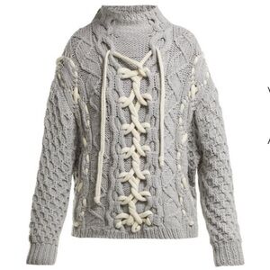 Spencer Vladimir | On Deck Cashmere Merino Handknit Sweater, Sz S-M ♥ Like new!
